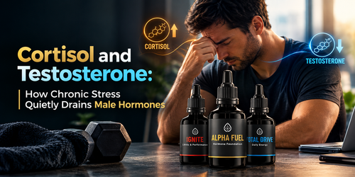 Cortisol and Testosterone: How Chronic Stress Quietly Drains Male Hormones
