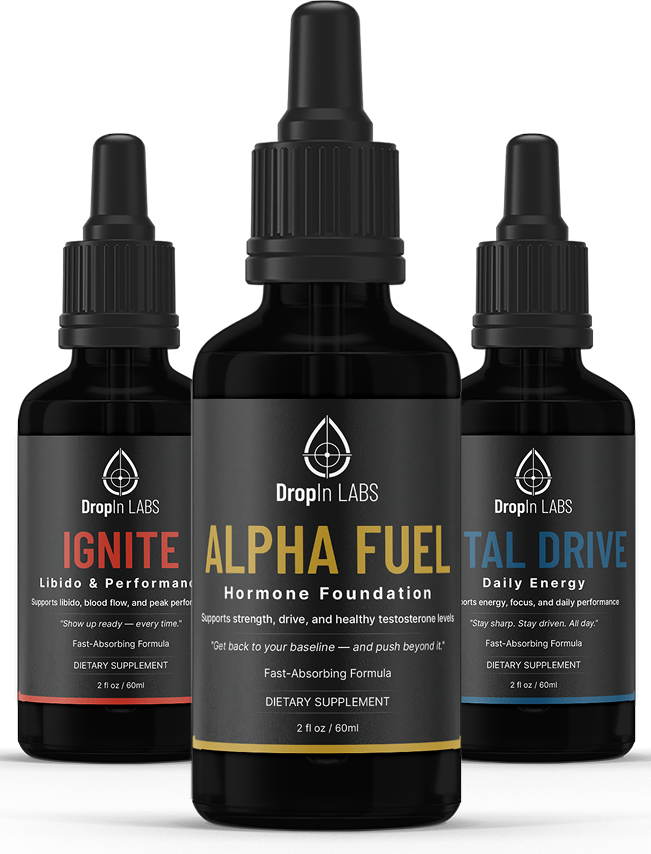 DropIn Labs men's health tincture collection
